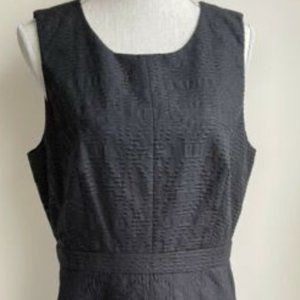 J Crew Black Textured Shift Dress Size 12 NWT